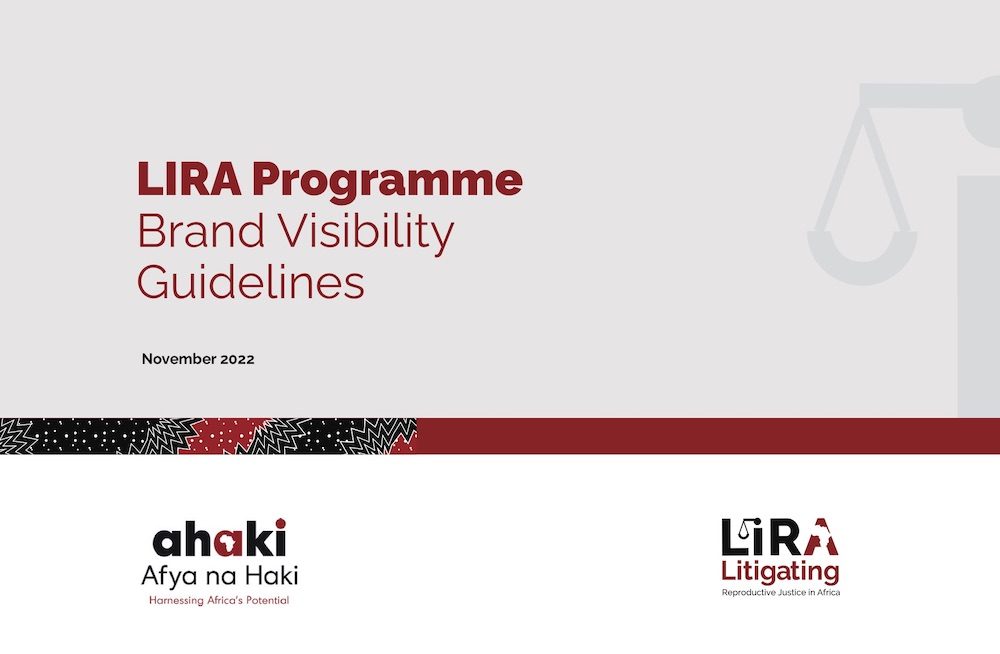 LIRA Programme Brand Visibility Guidlines – AHAKI