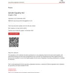 Gender Equality Act