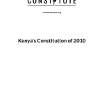 Kenya's Constitution of 2010
