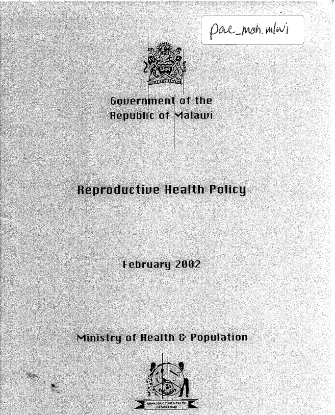 Malawi Reproductive Health Policy