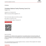 Zimbabwe National Family Planning Council Act