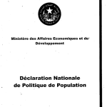 Déclaration Nationale de Politique de Population 2005