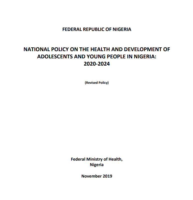 National Adolescent Health Policy