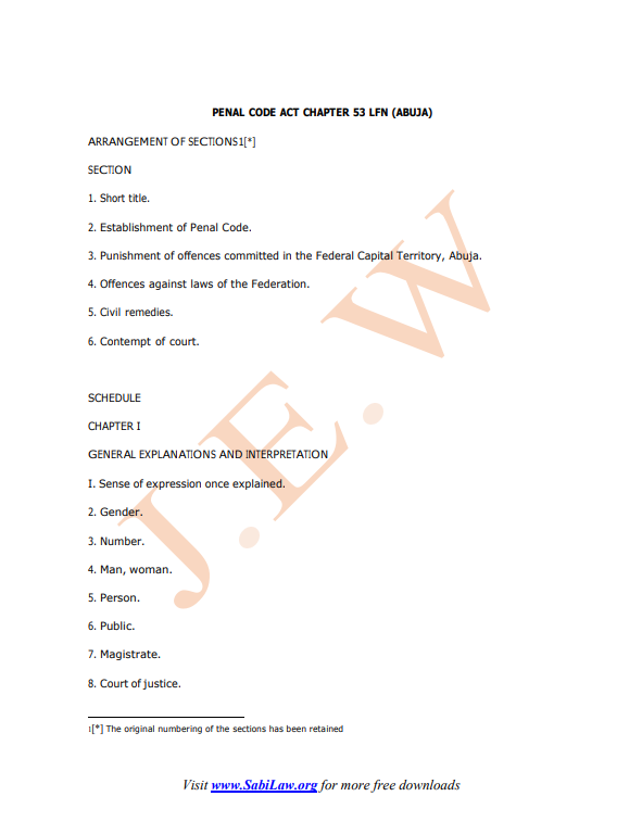 Penal Code Act 1960