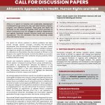 Call for Discussion Papers
