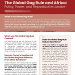 The Global Gag Rule and Africa: Policy, Power, and Reproductive Justice